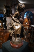 Signed Sculpture by Moreau in bronze, France 19th century