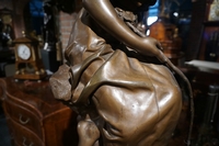 Signed Sculpture by Moreau in bronze, France 19th century