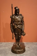 Signed statue  in bronze, France 19th century