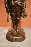 Signed statue  in bronze, France 19th century