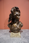 Signed statue by Barbedienne in bronze, France around 1900