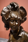 Signed statue by Barbedienne in bronze, France around 1900
