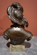 Signed statue by Barbedienne in bronze, France around 1900