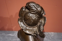 Signed statue by Barbedienne in bronze, France around 1900