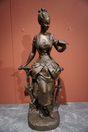 Signed statue by La Porte