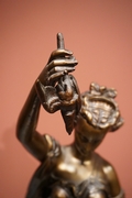 style Signed statue by Laurent in bronze, France 19th century