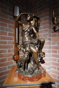 Signed statue by Madrassi in bronze, France 19th century