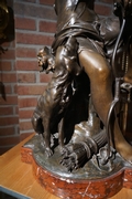 Signed statue by Madrassi in bronze, France 19th century