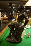 Signed statue by Parreboom in bronze, Holland 19th century