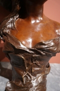 Signed statue by van der Straeten in bronze, France/Belgium