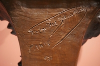 Signed statue by van der Straeten in bronze