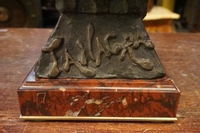 Signed statue by Villanis in bronze, France around 1900