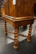 Small antique walnut chest on stand 18th Century