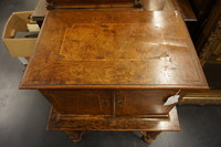 Small antique walnut chest on stand 18th Century