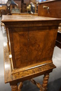 Small antique walnut chest on stand 18th Century