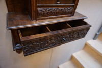 Small walnut curio cabinet Around 1900