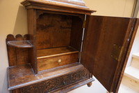 Small walnut curio cabinet Around 1900
