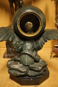 Spelter Eagle clock  19th Century