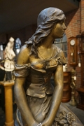 Statue in spelter, France around 1900