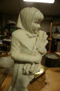 Statue signed in marble, France 19th century