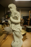 Statue signed in marble, France 19th century
