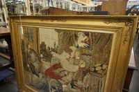 Tapestry in frame, Flemish 17th C.