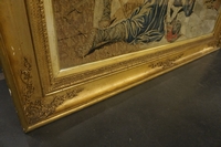 Tapestry in frame, Flemish 17th C.