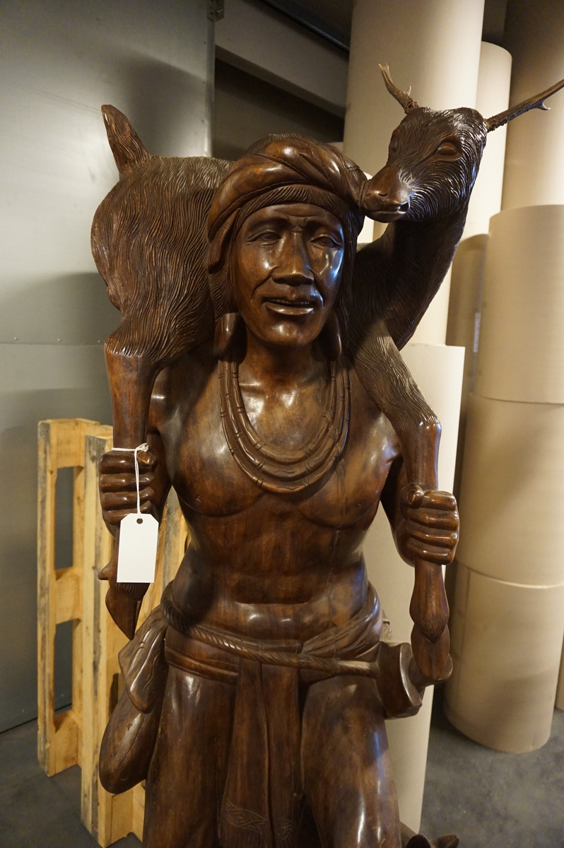 Teakwood statue