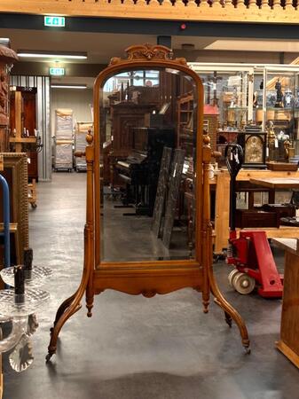 Thonet-style Cheval Mirror, 123x188h cm