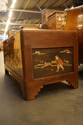 style Trunk with various stone decoration, China early 20th C.