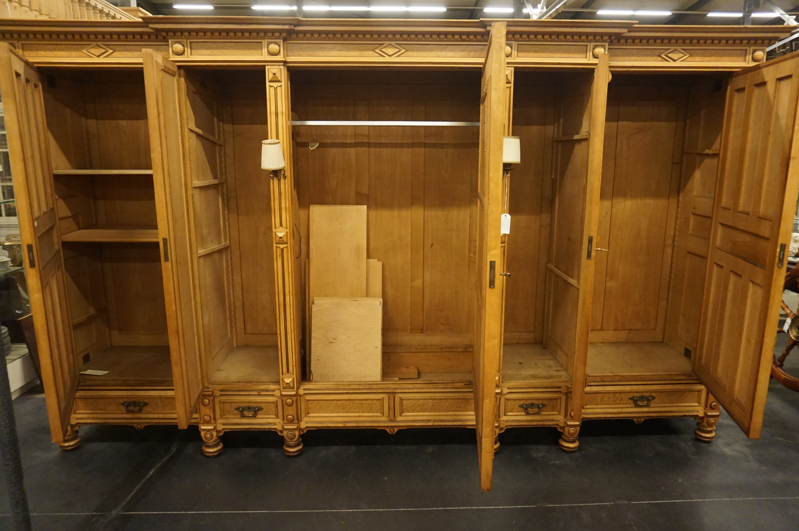 Unusual large wardrobe