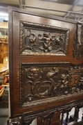 Vargueno  in walnut, Spanish 19th C.