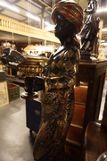Venetian style Blackamoor in wood, Italy 19th Century