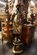 Venetian style Blackamoor in wood, Italy 19th Century