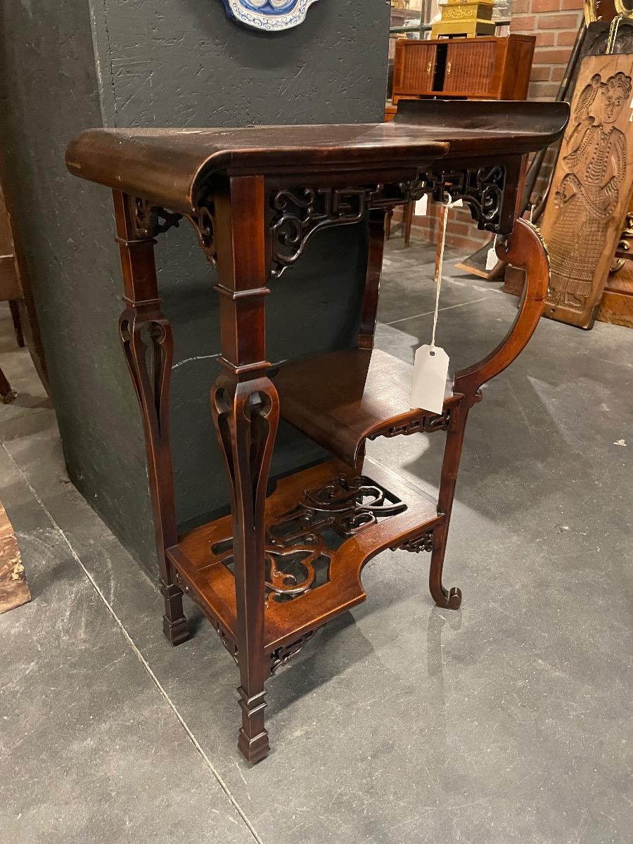 Viardot style occasional table, circa 1900