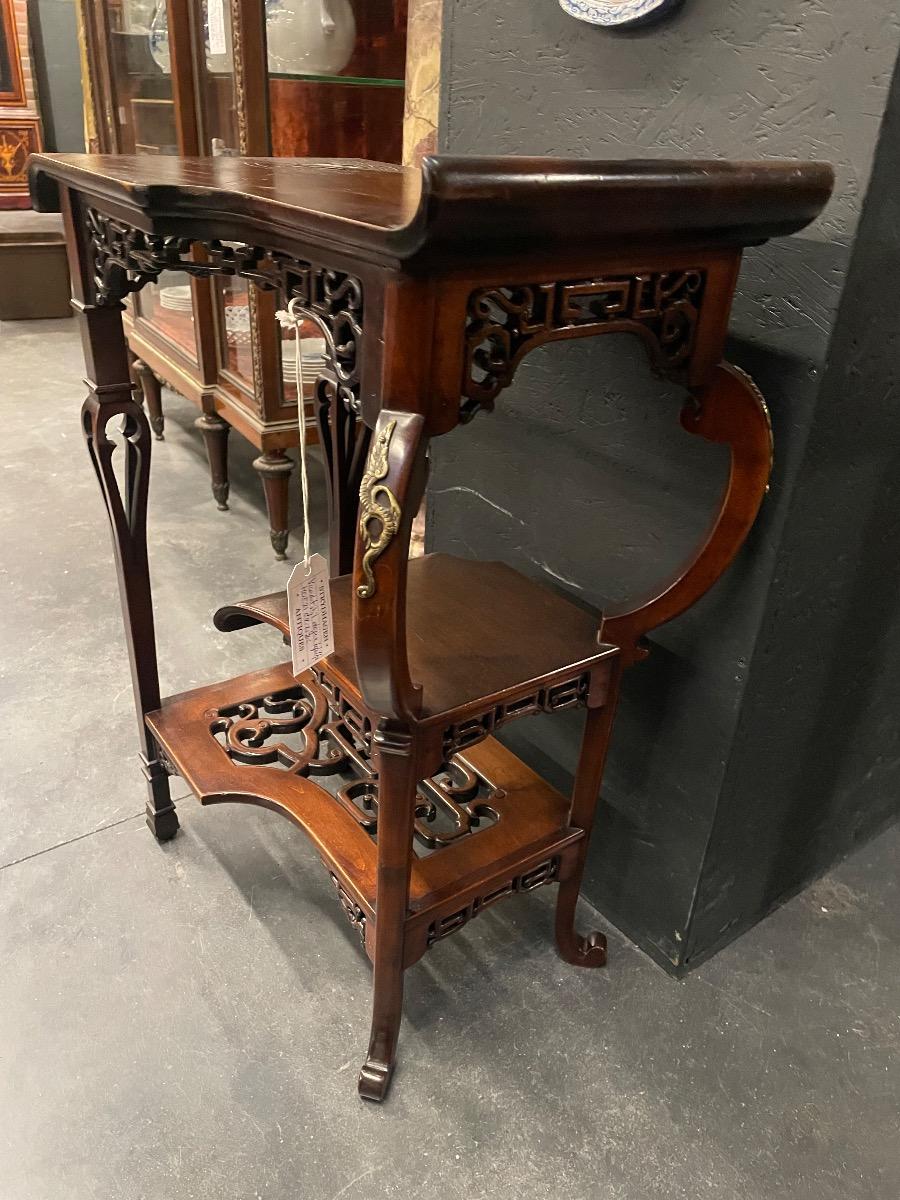 Viardot style occasional table, circa 1900