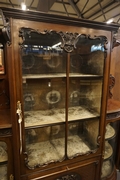 Victorian style Vitrine in mahogany, england 19th Century