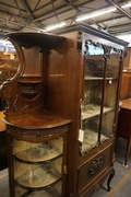 Victorian style Vitrine in mahogany, england 19th Century