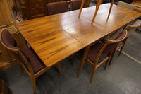 Vintage table with 6 chairs Mid 20th Century