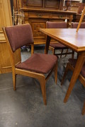 Vintage table with 6 chairs Mid 20th Century