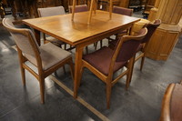 Vintage table with 6 chairs Mid 20th Century