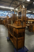 Vitrine in walnut, England  around 1900