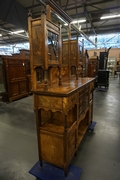 Vitrine in walnut, England  around 1900