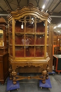 Vitrine in oak, Holland 18th century