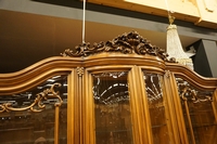 Vitrine in walnut, Italy mid 20th C.