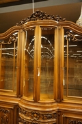 Vitrine in walnut, Italy mid 20th C.