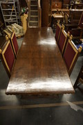 Walnut Italian diningroom set Around 1900