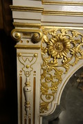 White painted gilded mirror  19th Century