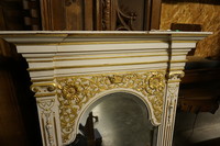 White painted gilded mirror  19th Century