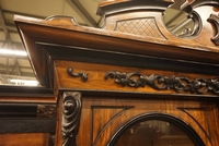 Willem III style Bookcase in walnut, Holland mid 19th century